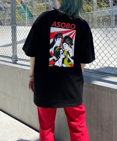 PAGEBOY（ページボーイ）の「【PAGEBOYLIM】吉原奈桜コラボ"遊"グラフィックT（トップス・レディース・オフホワイト/ブラック・M, L）」の18枚目の写真