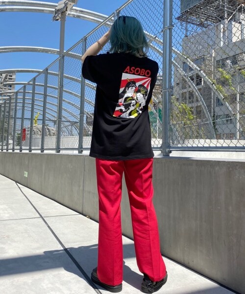 PAGEBOY（ページボーイ）の「【PAGEBOYLIM】吉原奈桜コラボ"遊"グラフィックT（トップス・レディース・オフホワイト/ブラック・M, L）」の21枚目の写真