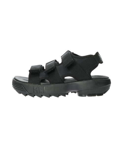 Green　Parks（グリーンパークス）の「・MEI リサイクルナイロンベルトサンダル（シューズ・ブラック・M/L）」の5枚目の写真