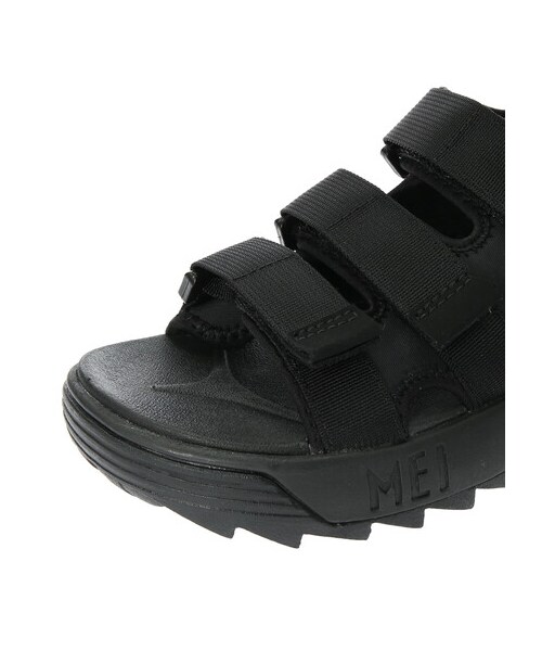 Green　Parks（グリーンパークス）の「・MEI リサイクルナイロンベルトサンダル（シューズ・ブラック・M/L）」の6枚目の写真