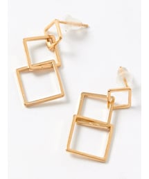 DRWCYS | スリースクエアピアス(アクセサリー)