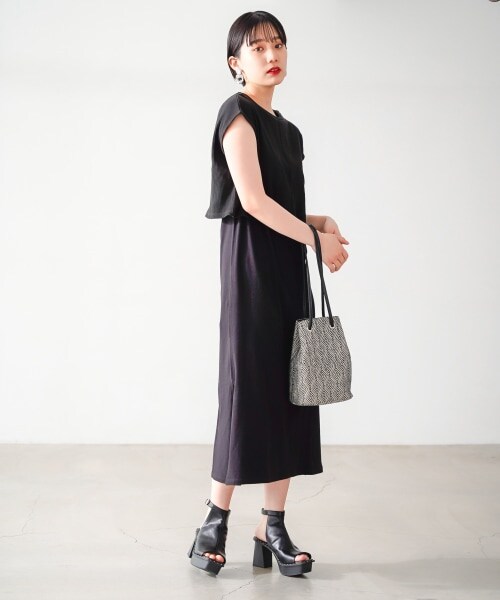 PAGEBOY（ページボーイ）の「2WAYトップスセットワンピース（ワンピース/ドレス・レディース・ブラック/グレージュ/オリーブ・F）」の4枚目の写真