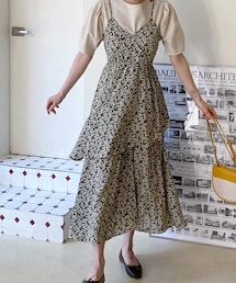 DHOLIC | ティアード花柄キャミワンピース(ワンピース)