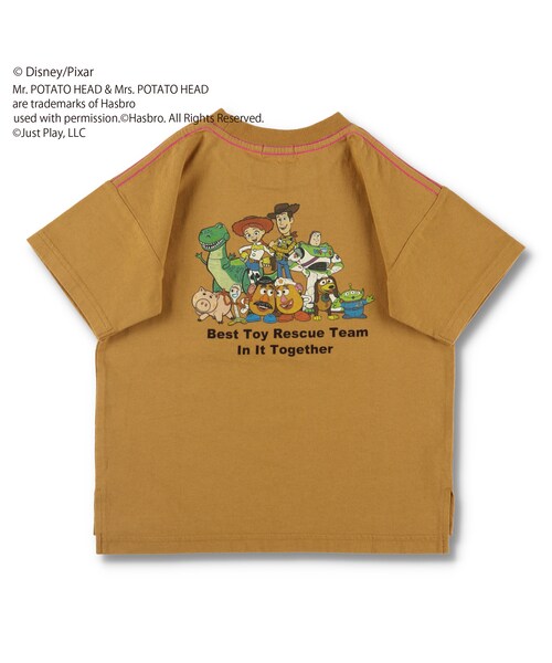 BRANSHES（ブランシェス）の「【TOY STORY】バックプリント半袖Tシャツ（Tシャツ/カットソー・キッズ・アイボリー/キャメル/チャコールグレー・90cm～130cm）」の3枚目の写真