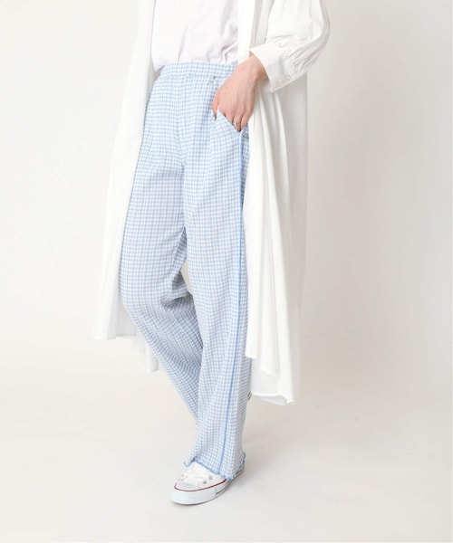 B.C STOCK（ベーセーストック）の「クリンクルチェックイージーパンツ◆（パンツ・ブラック/(001)/フリー/在庫なし）」の8枚目の写真