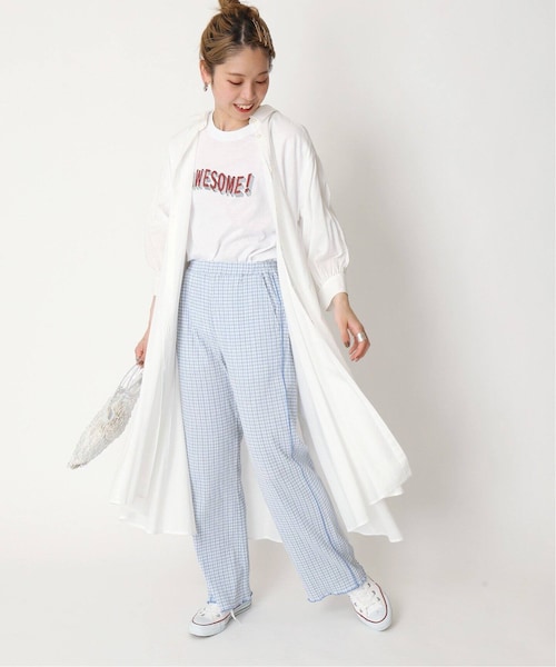 B.C STOCK（ベーセーストック）の「クリンクルチェックイージーパンツ◆（パンツ・ブラック/(001)/フリー/在庫なし）」の11枚目の写真