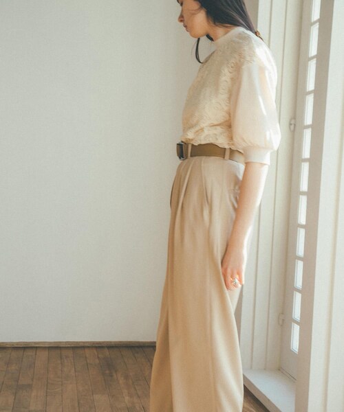 CLANE（クラネ）の「コンパクトヴィンテージレーストップス