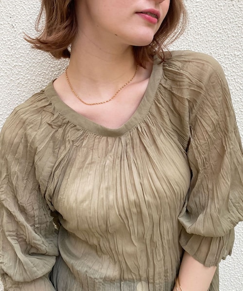 Lattice(Lattice)の「ねじりメタルネックレス(ネックレス・レディース・ゴールド/シルバー・0)」の1枚目の写真