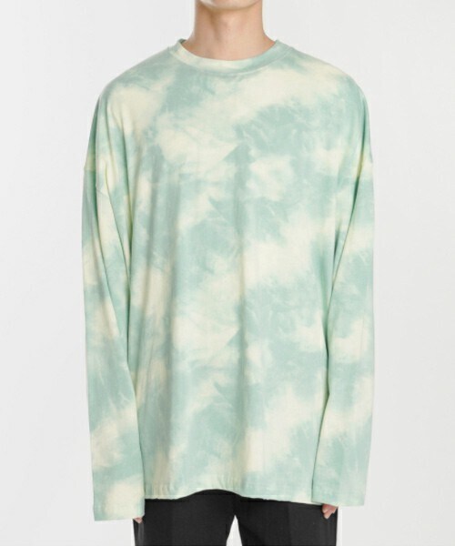 D'MENS by DHOLIC（ディーメンズ）の「3カラータイダイロンT（Tシャツ/カットソー・メンズ・グレー/グリーン/その他・ONESIZE）」の2枚目の写真