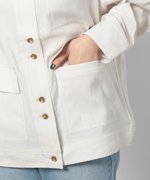 PAGEBOY（ページボーイ）の「ライトクリアミリタリージャケット（ジャケット/アウター・レディース・ブラック/グレージュ/オリーブ・F）」の18枚目の写真