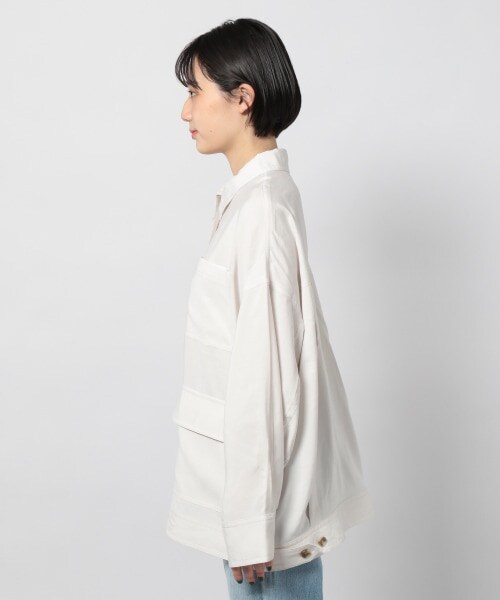 PAGEBOY（ページボーイ）の「ライトクリアミリタリージャケット（ジャケット/アウター・レディース・ブラック/グレージュ/オリーブ・F）」の13枚目の写真