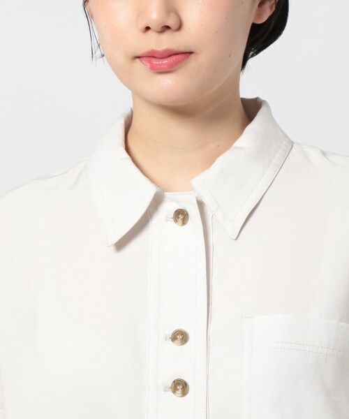 PAGEBOY（ページボーイ）の「ライトクリアミリタリージャケット（ジャケット/アウター・レディース・ブラック/グレージュ/オリーブ・F）」の15枚目の写真