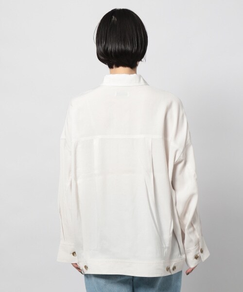 PAGEBOY（ページボーイ）の「ライトクリアミリタリージャケット（ジャケット/アウター・レディース・ブラック/グレージュ/オリーブ・F）」の14枚目の写真