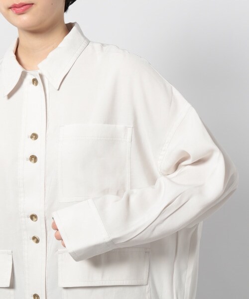 PAGEBOY（ページボーイ）の「ライトクリアミリタリージャケット（ジャケット/アウター・レディース・ブラック/グレージュ/オリーブ・F）」の16枚目の写真