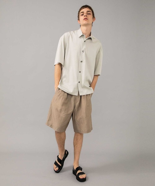 08sircus（ゼロエイトサーカス）の「Vis/Li Stretch over shirt（その他・メンズ・BLACK/BEIGE・4/5/6）」の2枚目の写真