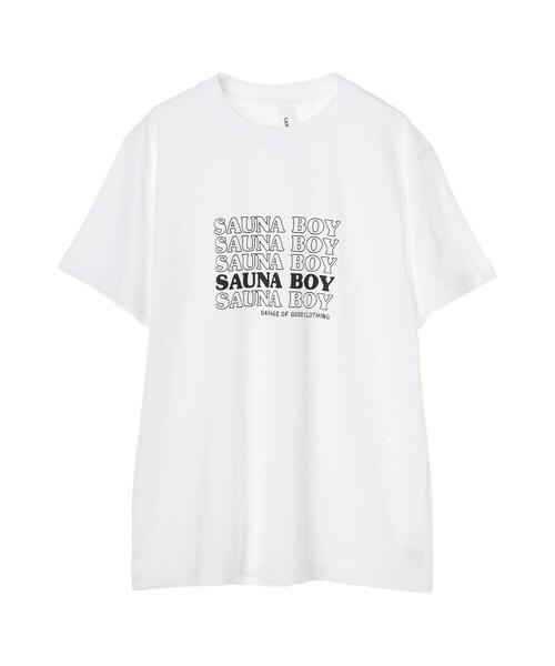 GARAGE OF GOOD CLOTHING（ガレージオブグッドクロージング）の「【Special Price】SAUNABOY ロゴT（トップス・ホワイト/ブラック/ライムグリーン・M/XL）」の6枚目の写真