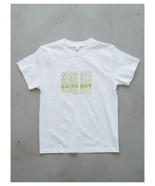 GARAGE OF GOOD CLOTHING（ガレージオブグッドクロージング）の「【Special Price】SAUNABOY ロゴT（トップス・ホワイト/ブラック/ライムグリーン・M/XL）」の11枚目の写真