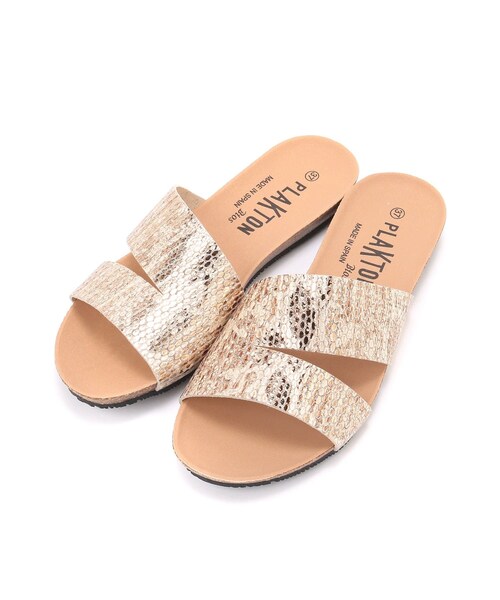 CIAOPANIC（チャオパニック）の「【PLAKTON/プラクトン】 ワイドベルトサンダル（その他シューズ・レディース・ブラック/キャメル/ブラウン・36/37/38）」の2枚目の写真