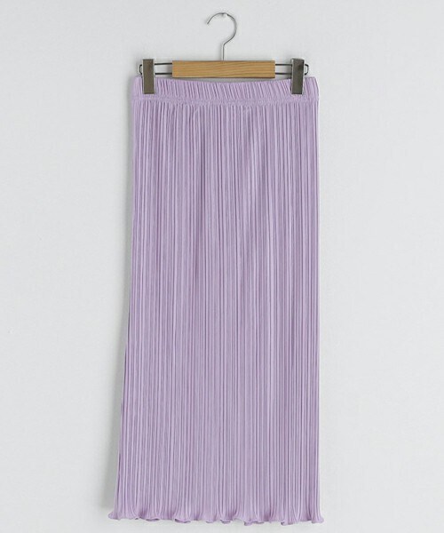 DHOLIC STYLE（ディーホリックスタイル）の「プリーツウェーブスカート・全6色・t67797（スカート・レディース・ブラック/パープル/オレンジ/ベージュ/イエロー/ホワイト・ONESIZE）」の4枚目の写真