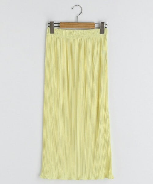 DHOLIC STYLE（ディーホリックスタイル）の「プリーツウェーブスカート・全6色・t67797（スカート・レディース・ブラック/パープル/オレンジ/ベージュ/イエロー/ホワイト・ONESIZE）」の5枚目の写真