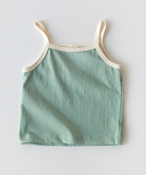 DHOLIC kids（ディーホリックキッズ）の「[whitesketchbook] 配色キャミソール（キャミソール・キッズ・ベージュ/グリーン/イエロー/ホワイト・5/7/9/11/13）」の3枚目の写真
