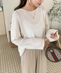 DHOLIC | シアールーズTシャツ・全5色・t63132(ニット/セーター)