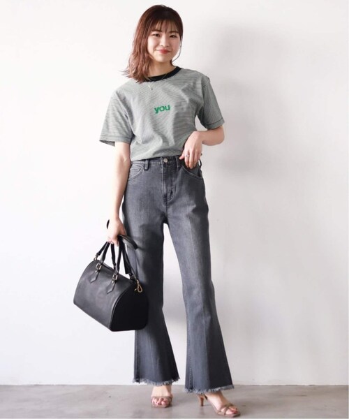 SLOBE IENA（スローブイエナ）の「《追加2》you5/S TEE◆（その他・ブラック A/フリー）」の2枚目の写真