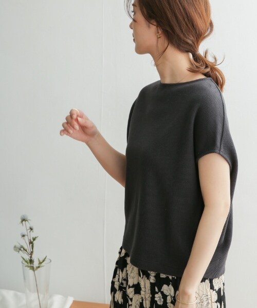 URBAN RESEARCH DOORS（アーバンリサーチドアーズ）の「棉麻船型領套衫（トップス・レディース・燕麥色/黃卡其綠/炭灰色・one）」の16枚目の写真