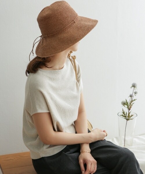 URBAN RESEARCH DOORS（アーバンリサーチドアーズ）の「棉麻船型領套衫（トップス・レディース・燕麥色/黃卡其綠/炭灰色・one）」の4枚目の写真