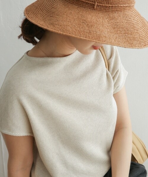 URBAN RESEARCH DOORS（アーバンリサーチドアーズ）の「棉麻船型領套衫（トップス・レディース・燕麥色/黃卡其綠/炭灰色・one）」の6枚目の写真