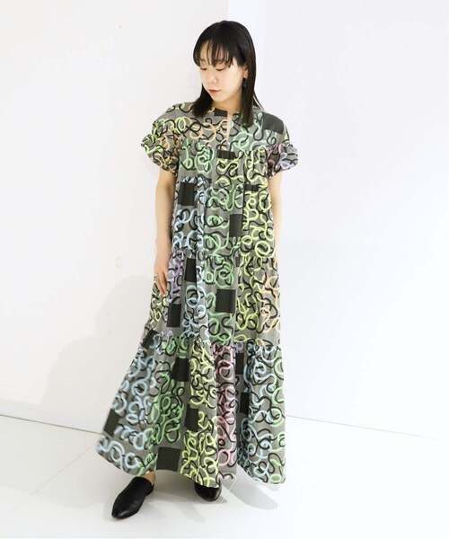 CITYSHOP(シティーショップ)の「《予約》AFRICAN BATIC-DRESS 2:ワンピース(その他・グレーA/フリー)」の5枚目の写真