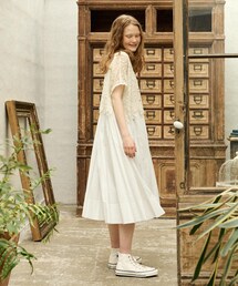 PUAL CE CIN | ペーパー加工ワンピース(ワンピース)