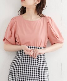 natural couture | タックスリーブTシャツ(Tシャツ/カットソー)