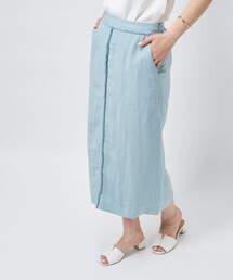 COLLAGE GALLARDAGALANTE（コラージュガリャルダガランテ）の「【硬派な表情を和らげる】リネンストレートスカート（スカート）」