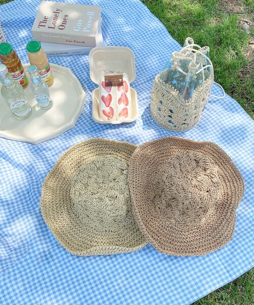 Lattice（Lattice）の「ペーパーハット（ハット・レディース・ベージュ/ブラウン・0）」の2枚目の写真