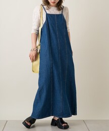 Kastane | ハギ入りデニムキャミワンピース(ワンピース)
