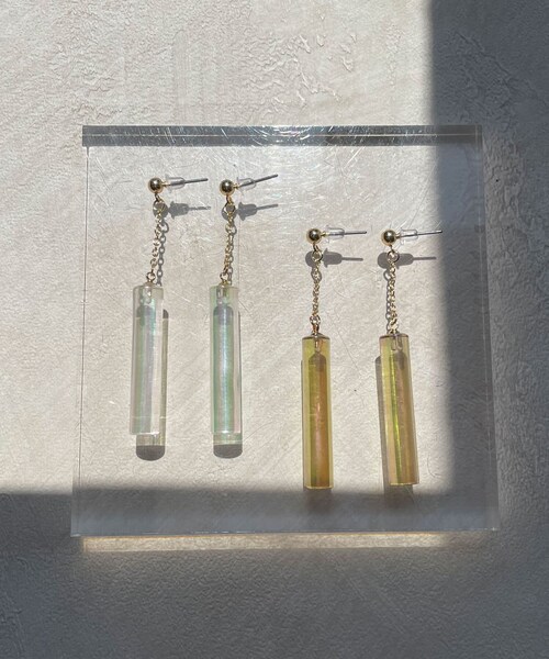 Lattice（Lattice）の「アクリルさがりピアス（ピアス（両耳用）・レディース・その他1/ブラウン・0）」の2枚目の写真