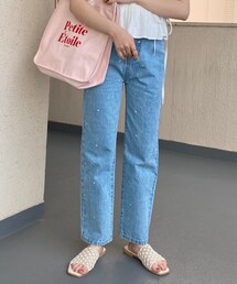Heather | KUROKI刺繍ストレートデニム(パンツ)