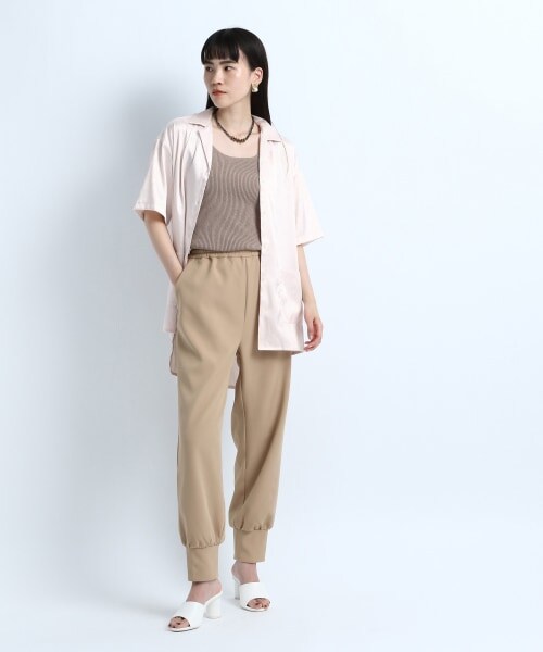 JEANASIS（ジーナシス）の「12G Rib Tank Top（トップス・ブラック()/ベージュ()/パープル()）」の6枚目の写真