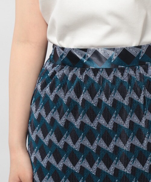 PAGEBOY（ページボーイ）の「モードジオメトリックスカート（スカート・モーブ/ターコイズ）」の9枚目の写真