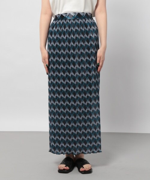 PAGEBOY（ページボーイ）の「モードジオメトリックスカート（スカート・モーブ/ターコイズ）」の6枚目の写真