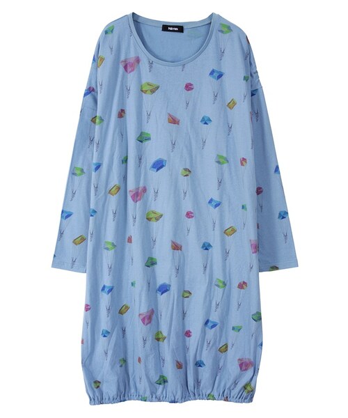 Ne-net（ネネット）の「ホーセキパラシュート / ワンピース（ワンピース/ドレス・レディース・off white/light blue/gray・02）」の8枚目の写真