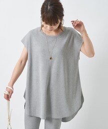 COLLAGE GALLARDAGALANTE（コラージュガリャルダガランテ）の「【ルームウェアと間違える快適さ】2WAYヘンリーニットプルオーバー（ニット/セーター）」