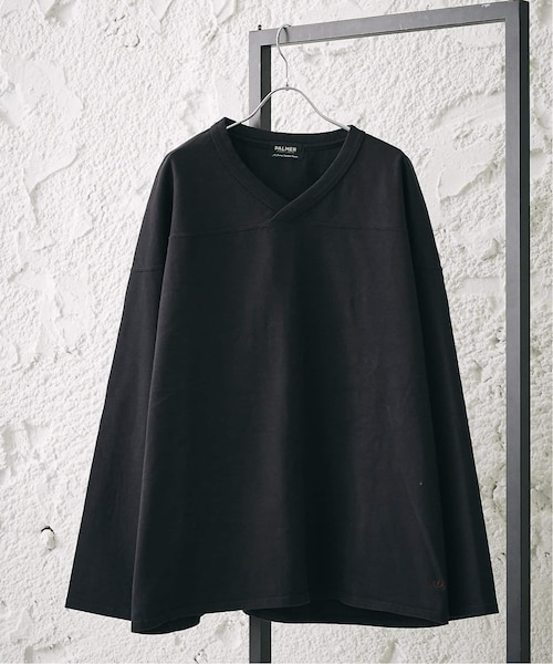 JOURNAL STANDARD relume(ジャーナルスタンダード レリューム)の「【PALMER for relume】SLOUCHY FOOTBALL Tシャツ(その他・ブラック/M/L)」の4枚目の写真