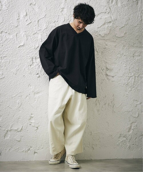 JOURNAL STANDARD relume(ジャーナルスタンダード レリューム)の「【PALMER for relume】SLOUCHY FOOTBALL Tシャツ(その他・ブラック/M/L)」の12枚目の写真