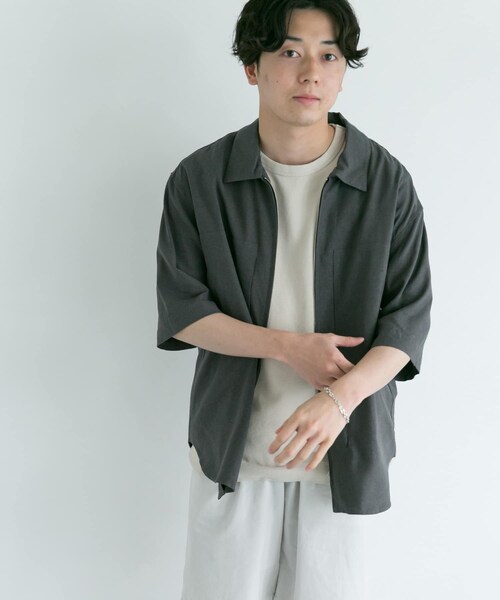 25ss STILL BY HAND シルク混紡 オーサイズシャツ 46 25ss STILL BY HAND シルク混紡 オーサイズシャツ 46 25SS STILL