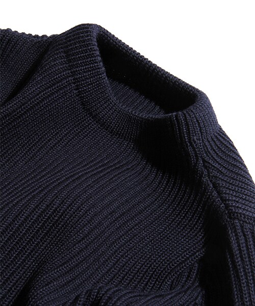 Andersen-Andersen(アンデルセンアンデルセン)の「SAILOR SWEATER (CREW NECK)(その他・メンズ・オフホワイト/ネイビー・XS/S)」の6枚目の写真