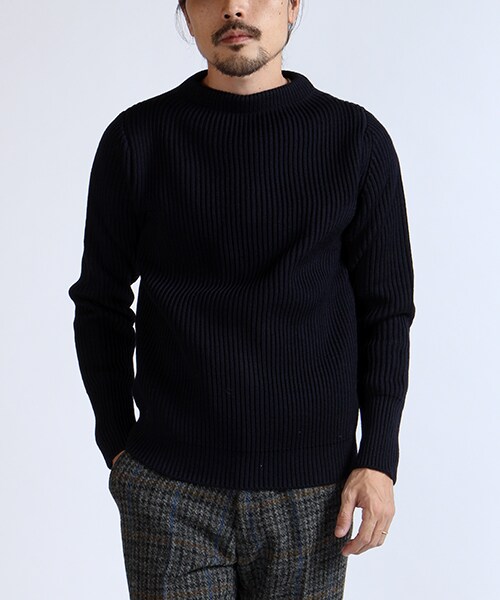 Andersen-Andersen(アンデルセンアンデルセン)の「SAILOR SWEATER (CREW NECK)(その他・メンズ・オフホワイト/ネイビー・XS/S)」の2枚目の写真