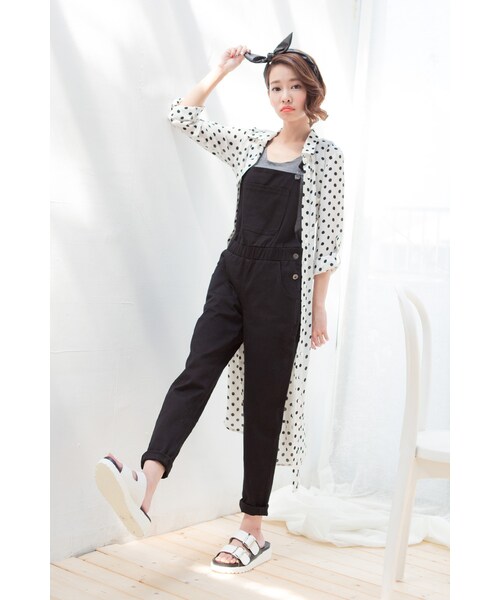 ORENDA（オレンダ）の「顯腿長吊帶長褲（パンツ・レディース・白/淺紫/黑・S/M/L）」の18枚目の写真