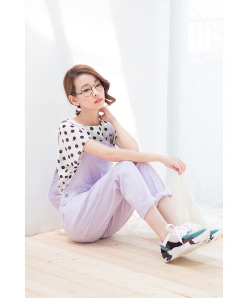 ORENDA（オレンダ）の「顯腿長吊帶長褲（パンツ・レディース・白/淺紫/黑・S/M/L）」の12枚目の写真